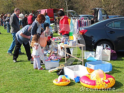 Car boot or table top sale.
