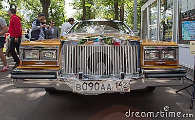 The car Cadillac on show of collection Retrofest cars