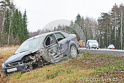 Car crash accident