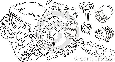 Car Engine Parts