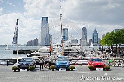 Car exhibition in Manhattan