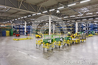 Car factory warehouse