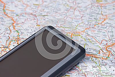 Car gps and map