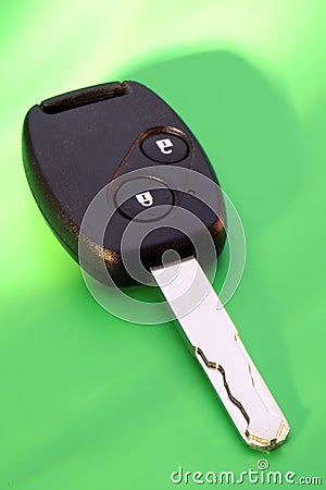 Car Key on Green