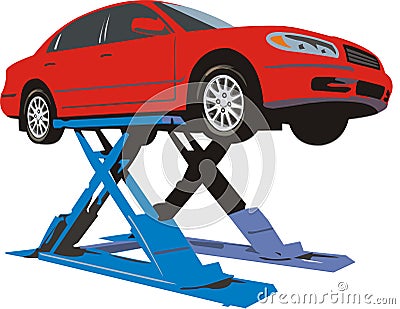 Car On Lift Stock Images - Image: 6318294