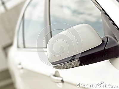 Car mirror with turn signal
