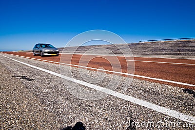 Car on road