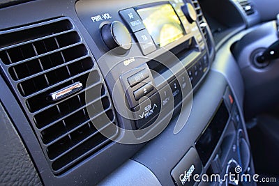 Car vent and radio