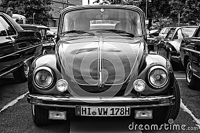 Car Volkswagen Beetle (Black and White)