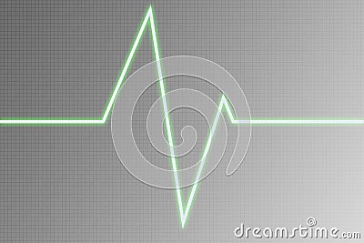 Cardiogram wave - radio wave
