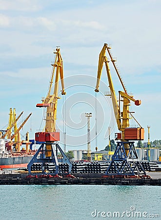 Cargo crane and steel wire roll