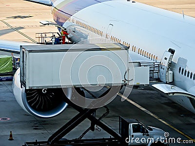 Cargo loading at the airport