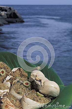 Caribbean food: crab-back