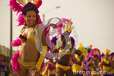 Carnival parade in Barranquilla, Colombia