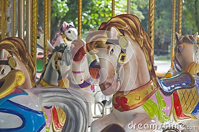 Carousel horses