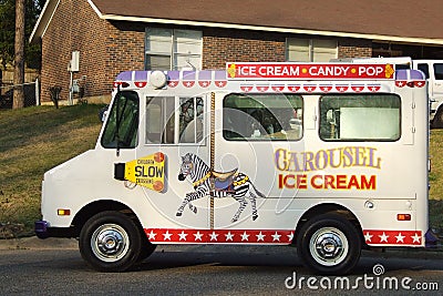 Carousel ice cream van