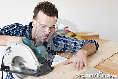 Carpenter at work