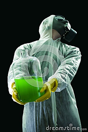 Carrying chemical waste