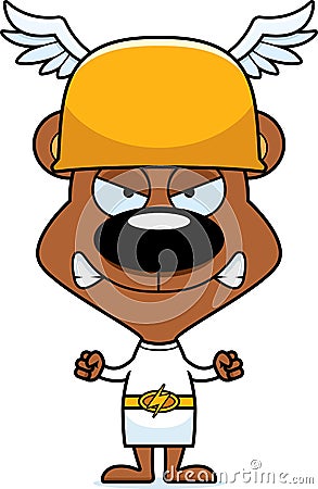 Cartoon Angry Hermes Bear Stock Vector - Image: 55534071