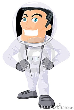 Cartoon Astronaout In A Space Suit Stock Photo - Image: 19260040