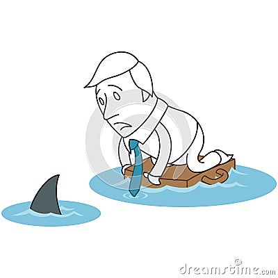 cartoon-businessman-shark-ocean-floating-vector-illustration-monochrome-character-scared-briefcase-39131687.jpg