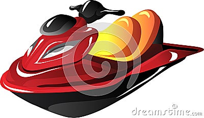 Cartoon Jet Ski