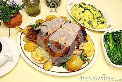 Carved Leg Of Lamb