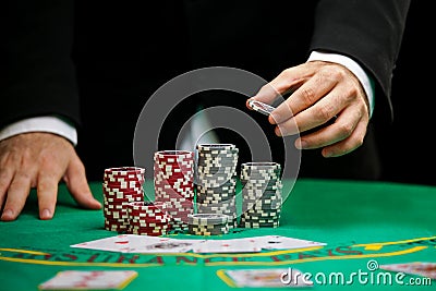 Casino gambling chips