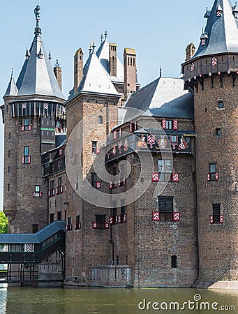 Castle De Haar, The Netherlands, decorated with coats of arms