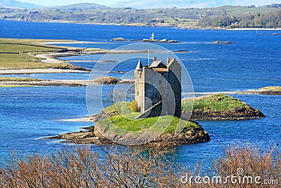 Castle stalker Loch Linnhe, Scotland