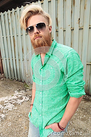Casual man with beard and nice hairstyle
