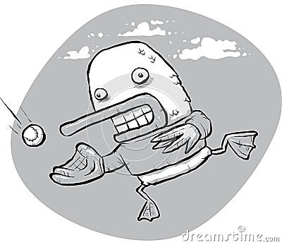 Catcher Duck Stock Illustration - Image: 41557984