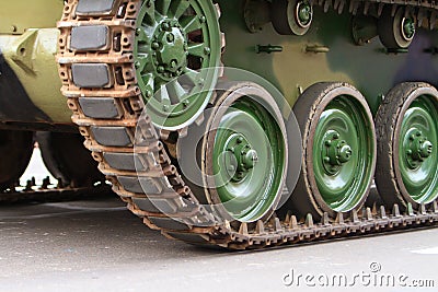 Caterpillars of a tank