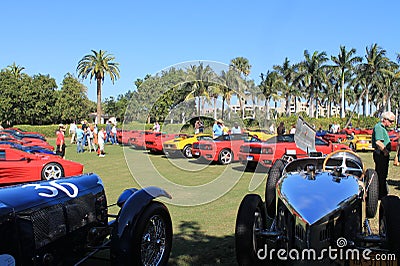 Bugattis & ferraris Cavallino classic event 01