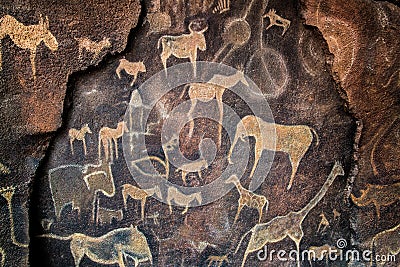 Cave Wall painting prehistoric