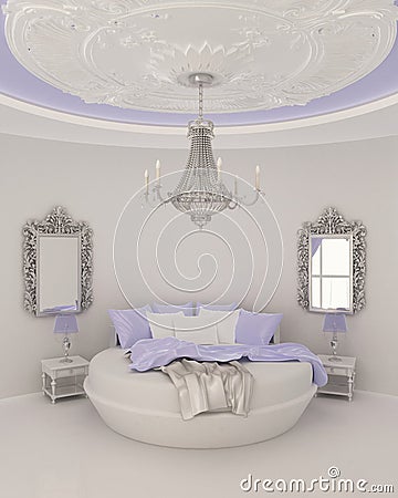 Ceiling Decor In Modern Bedroom Royalty Free Stock Images - Image ...