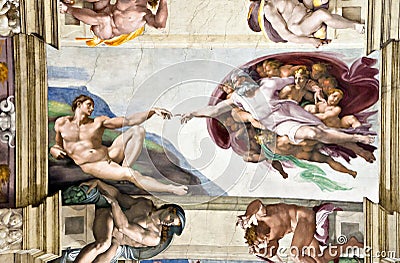 Ceiling in the Sistine Chapel