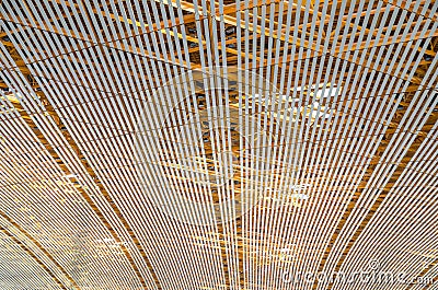 Ceiling structure in airport, beijing