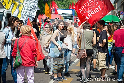 Celebration of liberation held in Milan on 25 April 2014