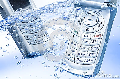 Cell Phone in water