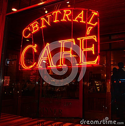 Central Cafe Sign