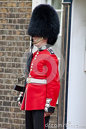 A ceremonial armed guard, London