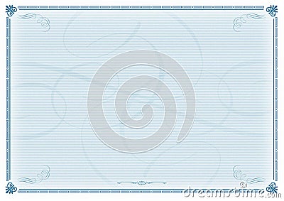 Certificate Template Blue