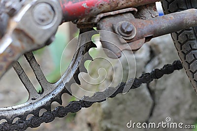 Chain on a bicycle