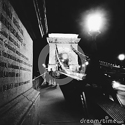 Chain bridge in Budapest