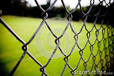 Chain Link Fence Closeup