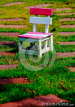 Chair in garden