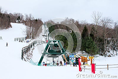 Chair lift at Loon Mountain