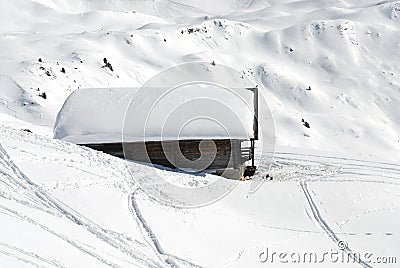 Chalet in winter