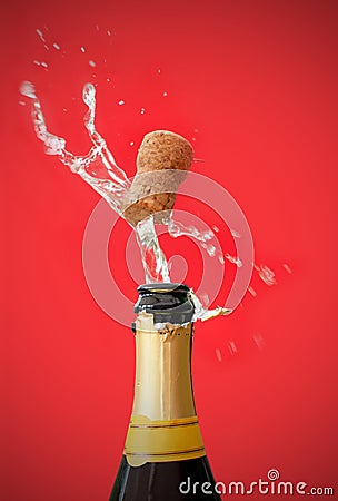 Champagne bottle opening